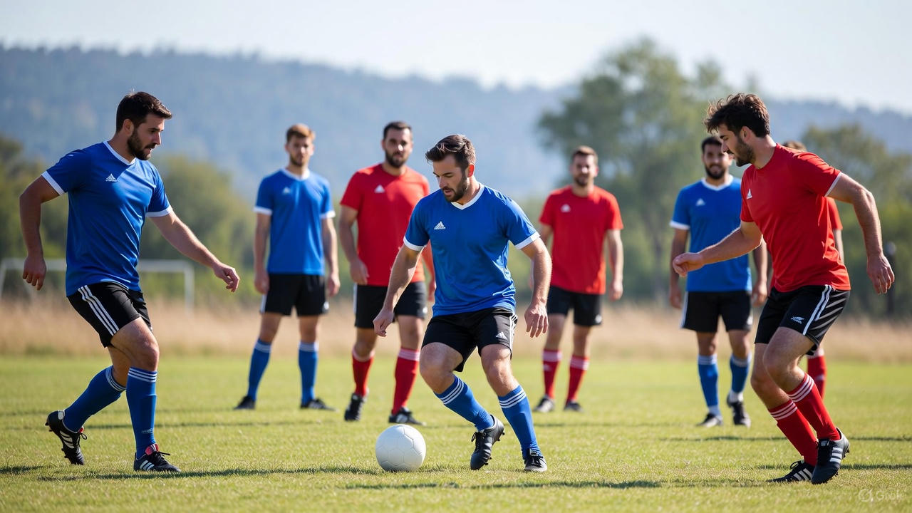 Balón en partido entre amigos
