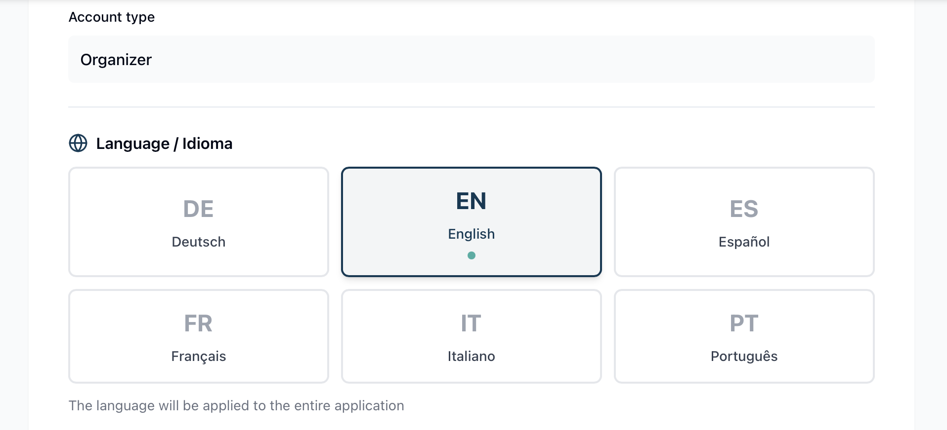 FutBalance - Multilingual Support