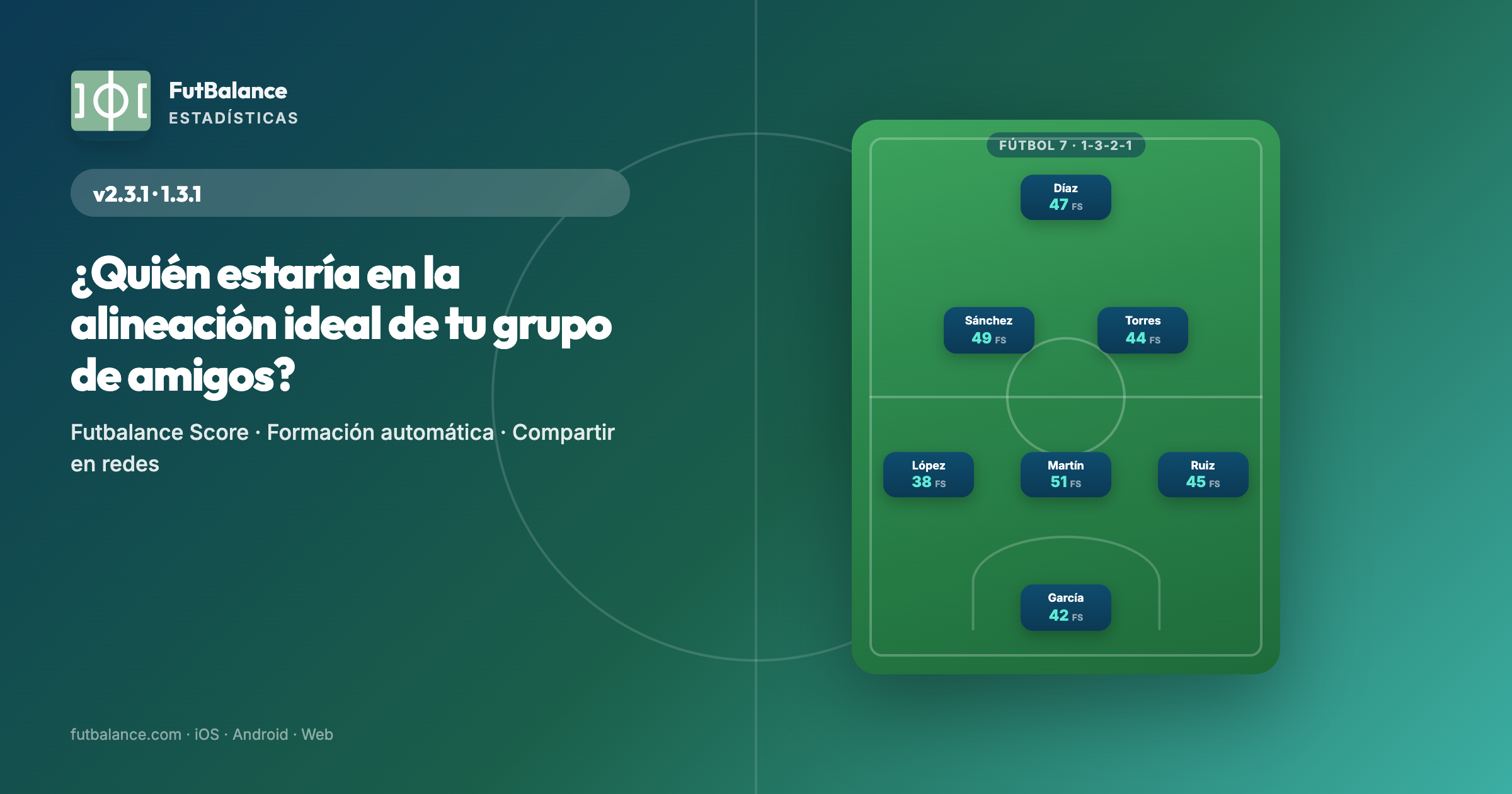 FutBalance 2.3.1 – Alineación ideal de tu grupo